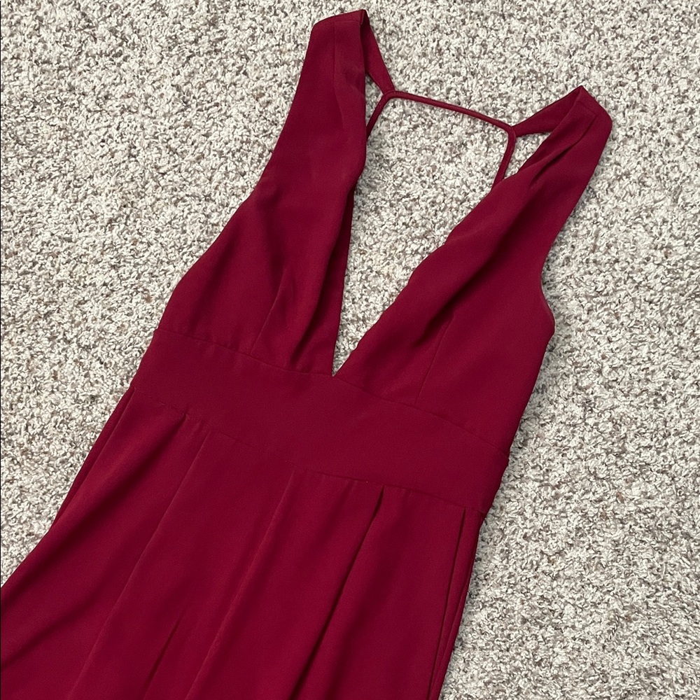 Burgundy Pant jumpsuit